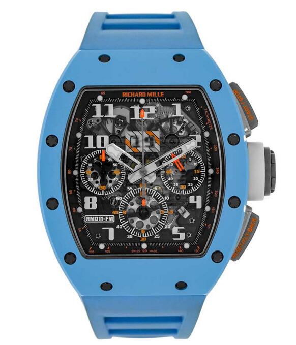Buy Replica Richard Mille Felipe Massa Chronograph Baby Blue Ceramic Last Edition Watch RM011